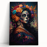Floral Catrina Portrait – Day of the Dead Decorations