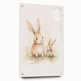 Mother & Baby Bunny Nursery Wall Art – Baby Room Decor Prints