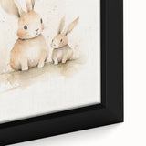 Mother & Baby Bunny Nursery Wall Art – Baby Room Decor Prints