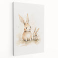 Mother & Baby Bunny Nursery Wall Art – Baby Room Decor Prints