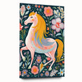 Whimsical Horse Kids Room Wall Art – Stretched Canvas for Kids