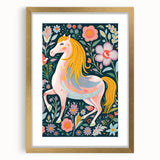 Whimsical Horse Kids Room Wall Art – Stretched Canvas for Kids