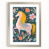 Whimsical Horse Kids Room Wall Art – Stretched Canvas for Kids