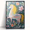 Whimsical Horse Kids Room Wall Art – Stretched Canvas for Kids