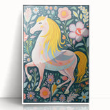 Whimsical Horse Kids Room Wall Art – Stretched Canvas for Kids