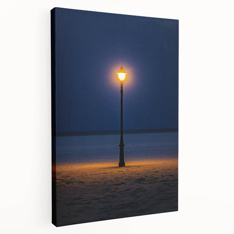 Stretched canvas artwork showcasing vibrant desert dunes in warm tones, highlighting rippled textures and shadows, perfect for modern home decor or art enthusiasts.