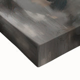 Close-up of a stretched canvas showcasing a vibrant landscape design with rich colors and intricate textures, perfect for home decor and art enthusiasts.