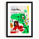 Vibrant Pop Art Wall Art - Green, Red, and Yellow Canvas Print