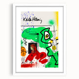 Fiery Passion Pop Art Wall Art – Bold Green, Red, and Black Canvas