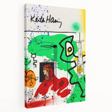 Fiery Passion Pop Art Wall Art – Bold Green, Red, and Black Canvas