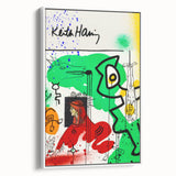 Fiery Passion Pop Art Wall Art – Bold Green, Red, and Black Canvas