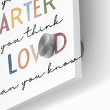 Braver Stronger Smarter Typography Art – Motivational Wall Decor