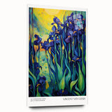 Acrylic print of Van Gogh-style impressionist painting with vibrant blue and yellow tones.