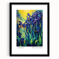 Extra large abstract art print featuring vibrant, colorful textured strokes on a black framed canvas.