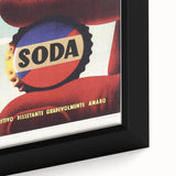 Cinzano Soda Retro Advertisement Vintage Poster Art - Mid-Century Print