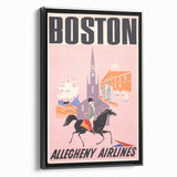 Boston Retro Travel Poster | Vintage City & Sailing Art