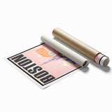 Boston Retro Travel Poster | Vintage City & Sailing Art