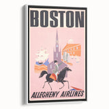 Boston Retro Travel Poster | Vintage City & Sailing Art