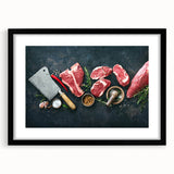 Steakhouse Butcher Art – Premium Kitchen Canvas & Wall Print