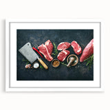 Steakhouse Butcher Art – Premium Kitchen Canvas & Wall Print