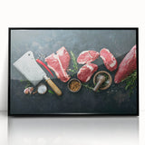 Steakhouse Butcher Art – Premium Kitchen Canvas & Wall Print