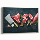 Steakhouse Butcher Art – Premium Kitchen Canvas & Wall Print