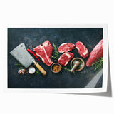 Steakhouse Butcher Art – Premium Kitchen Canvas & Wall Print