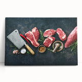 Steakhouse Butcher Art – Premium Kitchen Canvas & Wall Print