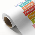Days of the Week Learning Wall Art - Kids Educational Poster