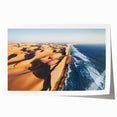 Extra large rolled print of an African Namibian landscape, featuring muted earth tones, ideal for dining room wall art.
