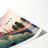 Extra large wall art featuring line art flowers in muted earth tones on rolled canvas, ideal for large living room decor.