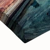 Large art of a black and white Indian landscape on stretched canvas, suitable for bedroom wall decor.