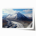 Extra large rolled print of Yukon scenery in Canada featuring muted earth tones, ideal for dining room wall art.