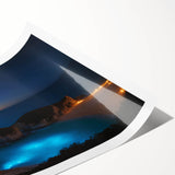 Extra large wall art featuring line art flowers in soft pastel hues on a rolled print, ideal for large living room decor.