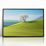 Large abstract wall art of a European cityscape in muted colors on a framed acrylic, ideal for modern living room decor.