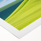 Art deco poster of a Czech Republic scenery in muted earth tones on rolled canvas, suitable for dining room decor.