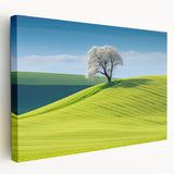 Prague skyline with muted gray and blue tones on large stretched canvas, ideal for kitchen wall art.