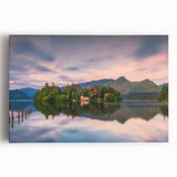 Black and white photograph of Cumbria landscape on stretched canvas, suitable as large kitchen wall art.