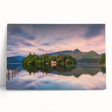 Black and white photograph of Cumbria, England, on a large stretched canvas, ideal for kitchen wall art.