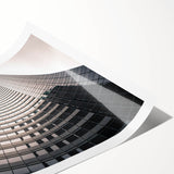 Extra large wall art featuring line art flowers in soft pastel shades on rolled canvas, ideal for large living room decor.