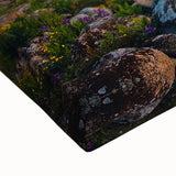 Large art of a black and white Estonian landscape on stretched canvas, suitable for bedroom wall decor.