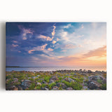 Black and white large art print of a European cityscape on stretched canvas, suitable for kitchen or bedroom wall decor.