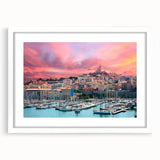 Textured art depicting a serene Provence landscape in muted earth tones on a framed white mat, ideal for bedroom decor.