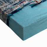 Large black and white landscape art painting of Provence on stretched canvas, ideal for bedroom wall decor.