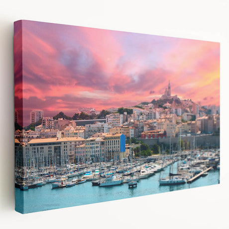 Large canvas print depicting a serene Provence landscape in soft, natural hues, ideal for kitchen wall art.