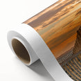 Art Deco style poster of a serene South France landscape on rolled canvas, ideal for nursery wall art.