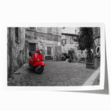 Extra large rolled print of Rome’s cityscape featuring muted earth tones, ideal for art wall dining room.