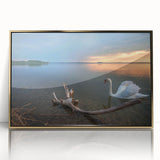 Art deco poster of a European cityscape in gold and black hues, acrylic print framed, suitable for modern art wall decor.