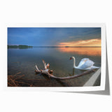 Rolled print of a European cityscape in muted watercolor tones, ideal for art wall dining room decor.