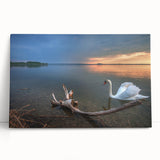 Black and white photograph of a European cityscape on stretched canvas, ideal for kitchen wall art.